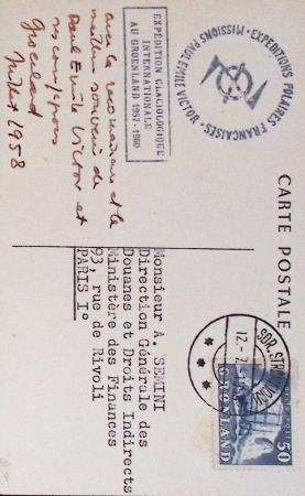 7 plis divers EGIG 1957 - 1968 dont CP Samivel avec divers cachets de 1958. TB