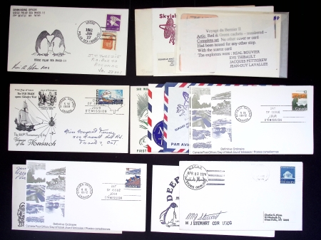 63 plis divers toutes époques thème Pôle Nord, Alaska, Canada et Saint-Pierre et Miquelon. TB