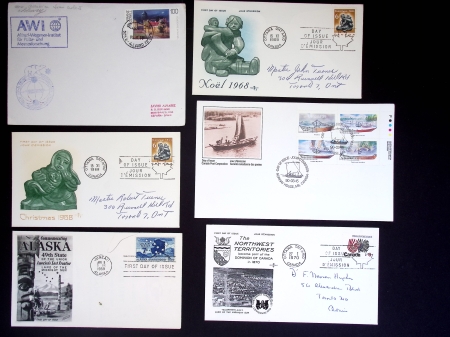 69 plis toutes époques thème arctique dont cartes postales anciennes de Sven Hedin et de l'italien Cagni. TB