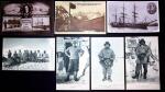 44 cartes postales sur les expéditions de Scott dont CP de deuil après sa mort tragique en mars 1912 au Pôle Sud. TB