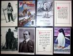 44 cartes postales sur les expéditions de Scott dont CP de deuil après sa mort tragique en mars 1912 au Pôle Sud. TB