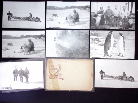 10 CP (+ 1 pochette) dont 1 italienne sur l'expédition anglaise Shackleton au Pôle Sud (1907 - 1909). TB