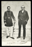 2 cartes postales différentes : Général Mitre et José Maria Sobral dont l'une avec signature autographe de Sobral. TB