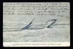 4 cartes postales de l'expédition de l'Antarctic au Pôle Sud dont 1 CP dépliante avec signatures autographes de Nordenskjold et Larsen. TB