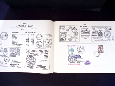 Livret du 10ème anniversaire des expéditions touristiques du Lindblad explorer en Antarctique 1966 - 1975 contenant 10 lettres de 1974 - 1975 (surtout AFF Argentine). TB