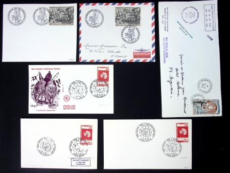 42 plis des TAAF avec AFF divers (1971 - 1997). TB
