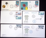 153 plis des TAAF avec AFF variés dont PA n°8 sur FDC. TB