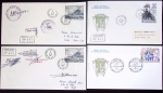 153 plis des TAAF avec AFF variés dont PA n°8 sur FDC. TB