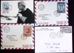 153 plis des TAAF avec AFF variés dont PA n°8 sur FDC. TB