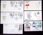 153 plis des TAAF avec AFF variés dont PA n°8 sur FDC. TB