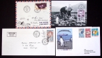 153 plis des TAAF avec AFF variés dont PA n°8 sur FDC. TB