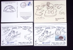 153 plis des TAAF avec AFF variés dont PA n°8 sur FDC. TB