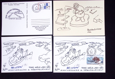 153 plis des TAAF avec AFF variés dont PA n°8 sur FDC. TB