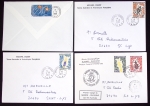 153 plis des TAAF avec AFF variés dont PA n°8 sur FDC. TB