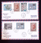 153 plis des TAAF avec AFF variés dont PA n°8 sur FDC. TB