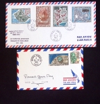 153 plis des TAAF avec AFF variés dont PA n°8 sur FDC. TB