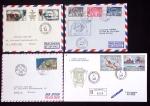 153 plis des TAAF avec AFF variés dont PA n°8 sur FDC. TB