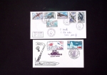 153 plis des TAAF avec AFF variés dont PA n°8 sur FDC. TB