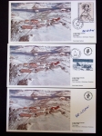 153 plis des TAAF avec AFF variés dont PA n°8 sur FDC. TB