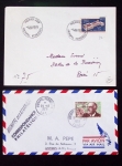 153 plis des TAAF avec AFF variés dont PA n°8 sur FDC. TB