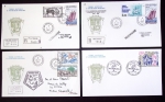 153 plis des TAAF avec AFF variés dont PA n°8 sur FDC. TB
