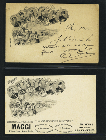 7 cartes postales sur la mission Marchand et l'épisode de Fachoda. Majorité OBL en 1899. TB