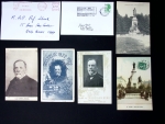 24 cartes postales anciennes et lettre thème Louis Pasteur. TB