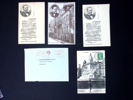 24 cartes postales anciennes et lettre thème Louis Pasteur. TB