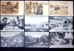 Automobile : 80 cartes postales du raid Pékin - Paris 1907 sur De Dion Bouton (Cormier et Collignon) et prince italien Scipion Borghese. TB