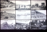 Automobile : 80 cartes postales du raid Pékin - Paris 1907 sur De Dion Bouton (Cormier et Collignon) et prince italien Scipion Borghese. TB