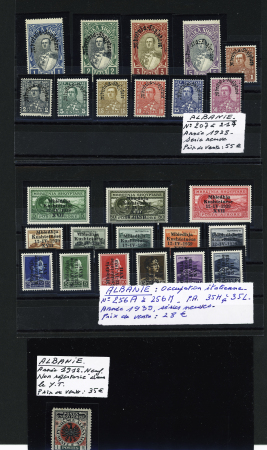 1913-43, Selection on stockcard and on stockpages with
