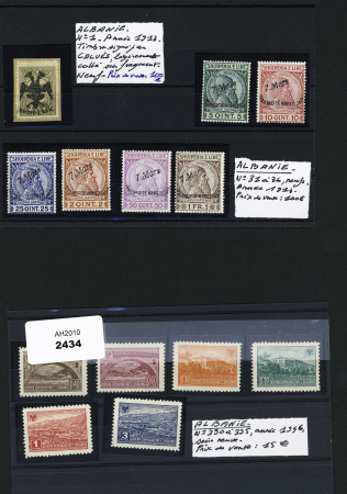 1913-43, Selection on stockcard and on stockpages with