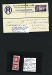 1840-1954, Selection on stockcards incl. two Penny