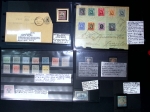 1840-1954, Selection on stockcards incl. two Penny