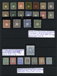 1840-1954, Selection on stockcards incl. two Penny