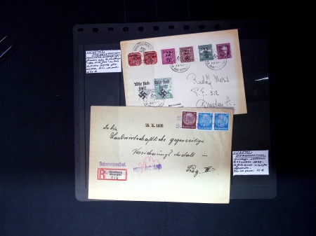 1895-1945, Mostly WWII occupations items on large and