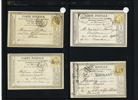 Les Cartes Postales Précurseurs de France1873-84 Collection