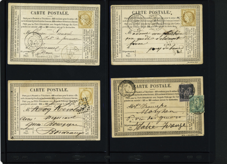 Les Cartes Postales Précurseurs de France1873-84 Collection