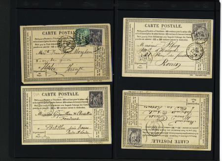 Les Cartes Postales Précurseurs de France1873-84 Collection