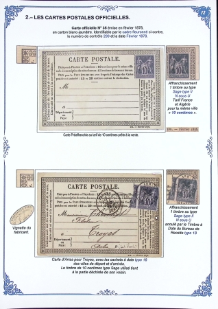 Les Cartes Postales Précurseurs de France1873-84 Collection