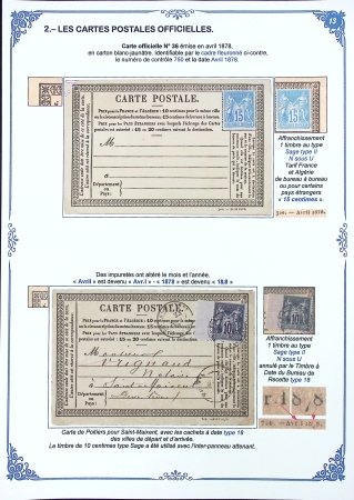 Les Cartes Postales Précurseurs de France1873-84 Collection