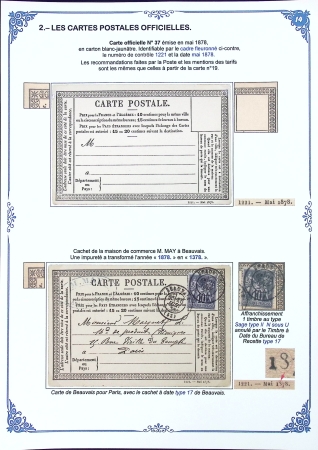Les Cartes Postales Précurseurs de France1873-84 Collection