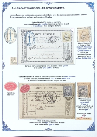 Les Cartes Postales Précurseurs de France1873-84 Collection