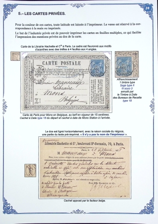 Les Cartes Postales Précurseurs de France1873-84 Collection