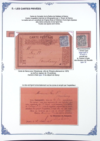 Les Cartes Postales Précurseurs de France1873-84 Collection