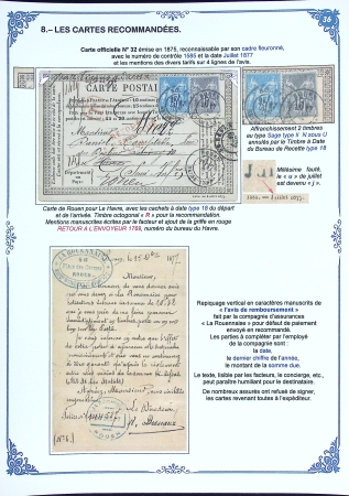 Les Cartes Postales Précurseurs de France1873-84 Collection
