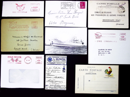 1864-81, Sélection de 17 lettres et cartes sur le