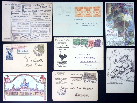 1897-1976, Lot of 44 covers and cards plus two telegrams