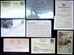 1897-1976, Lot of 44 covers and cards plus two telegrams