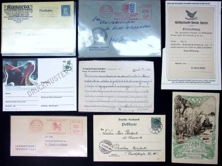 1897-1976, Lot of 44 covers and cards plus two telegrams